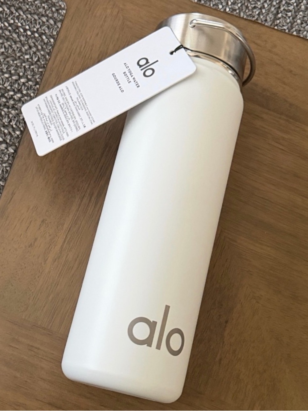 ALO Yoga White Yoga Water Bottle